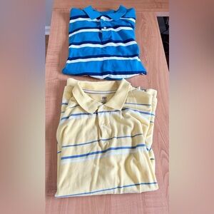 Faded glory shirts lot of 2 men size large polo tops